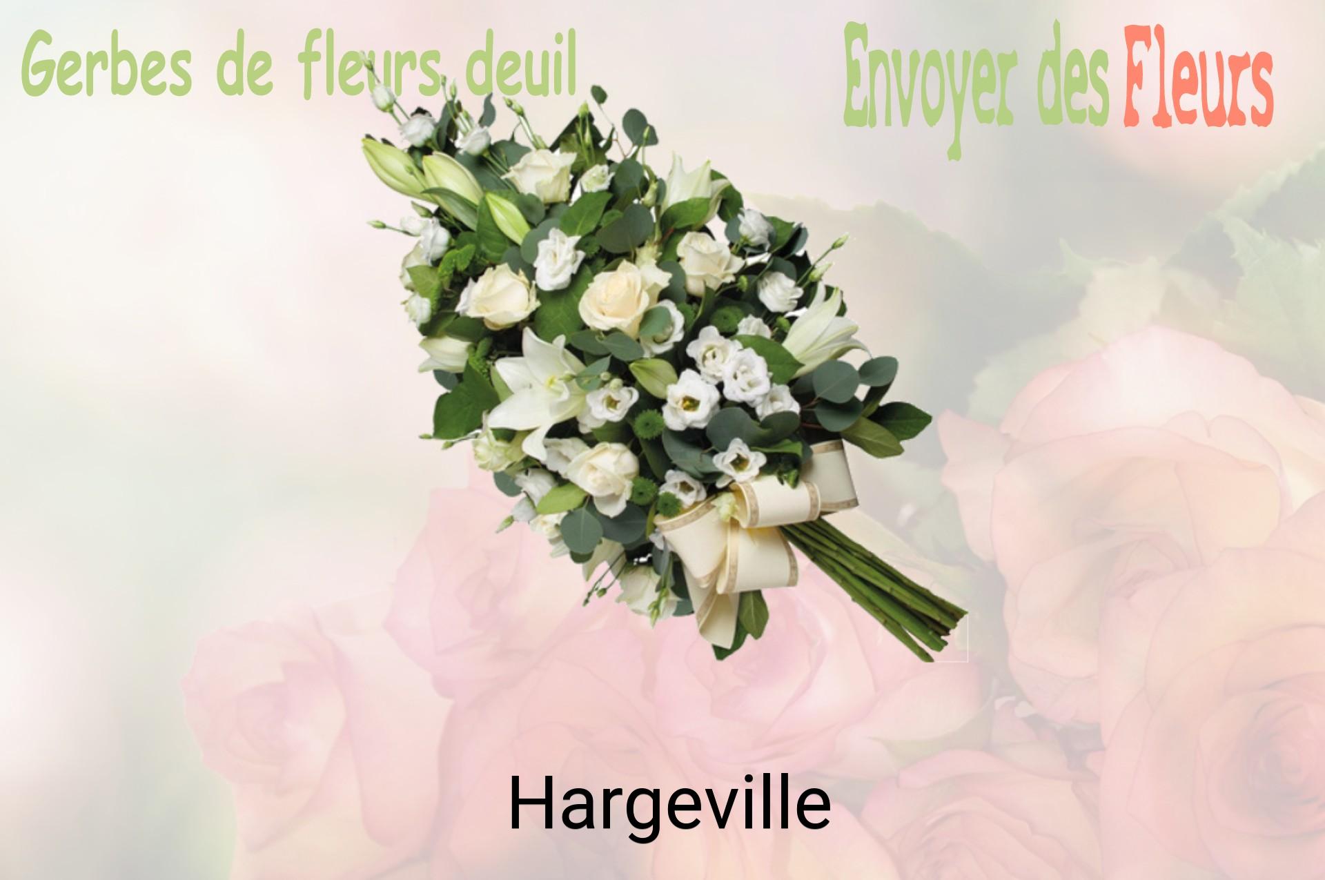 Gerbe de fleurs de deuil livrée à Hargeville